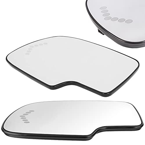 Silverado Driver Left Side Heated Mirror Glass Compatible with 2003-2007 Chevy