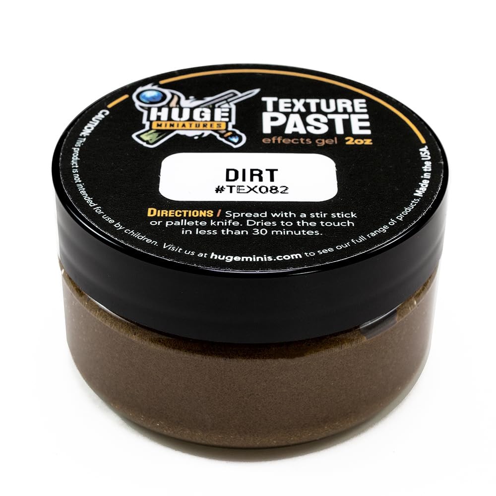 Huge Miniatures Texture Paste, Dirt Model Basing Paint for Tabletop Gaming...