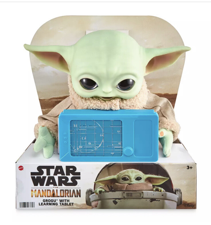 Grogu with Learning Tablet Plush by Mattel – Star Wars: The Mandalorian
