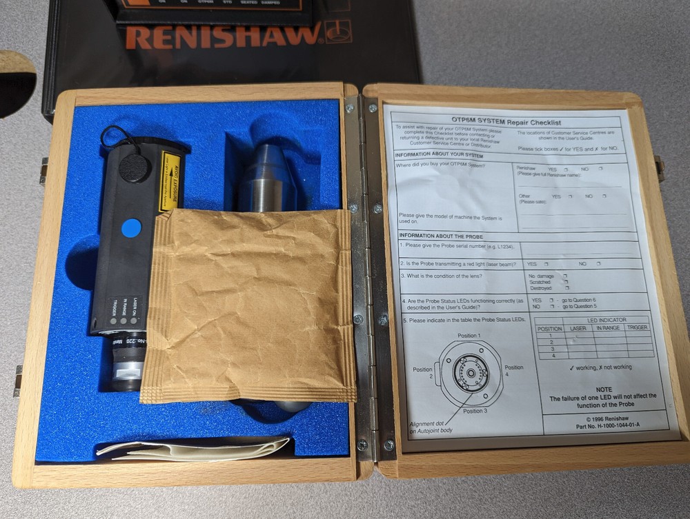 CMM Renishaw OPT6-LD optical laser probe & OPI6 Optical Trigger Probe Interface