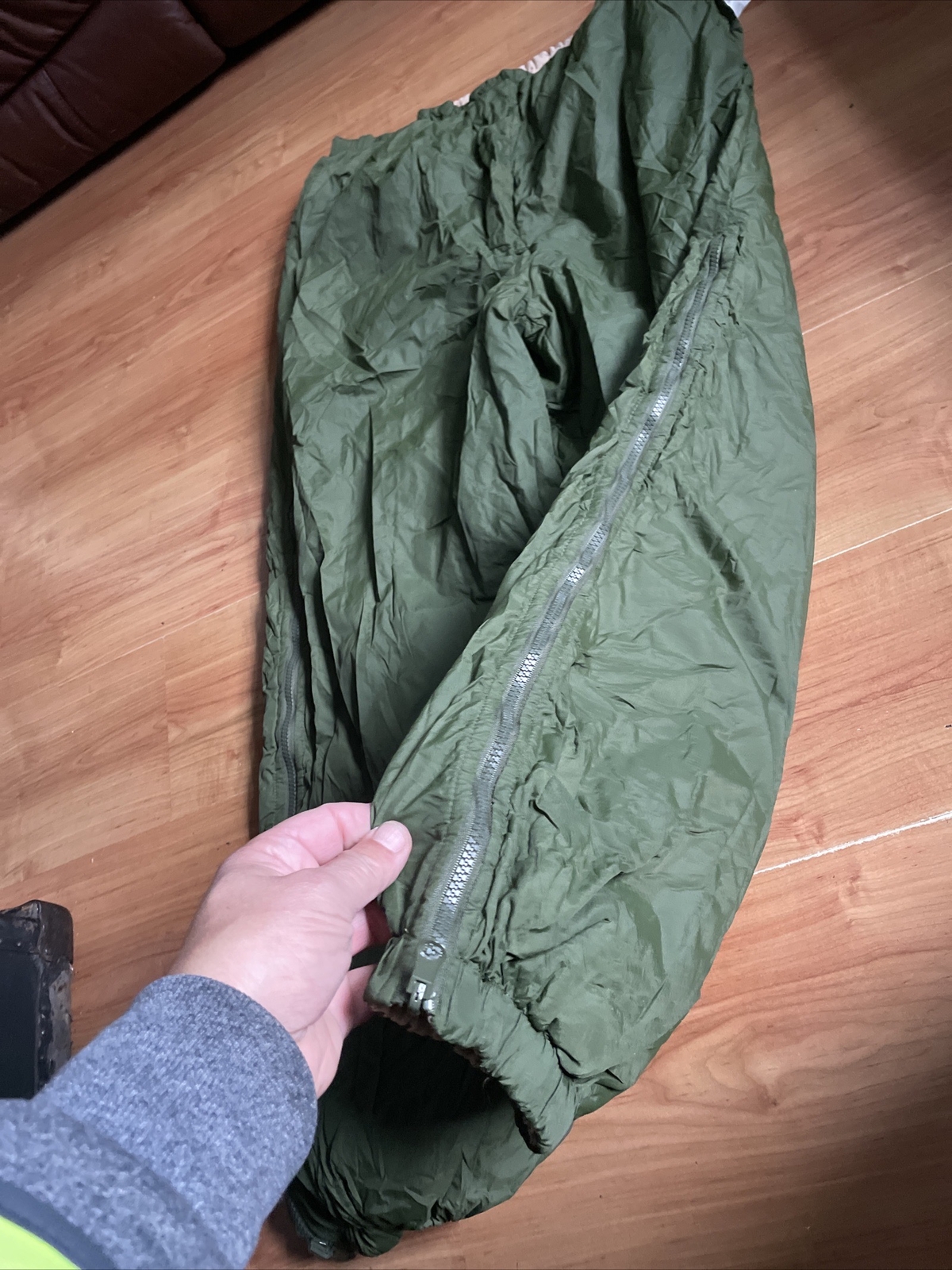British Army Issue Thermal Softie ECW Trousers Size L Reversible Olive/ Sand
