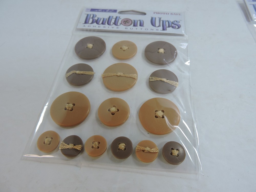 Sticko Button Ups Adhesive Buttons 5 packages different colors