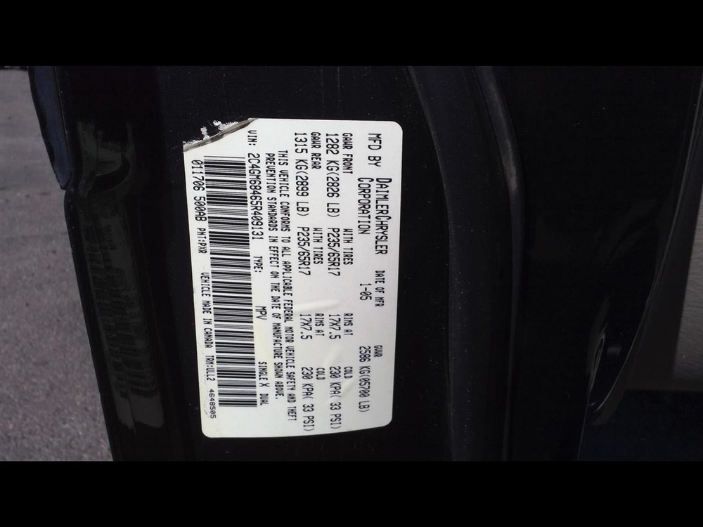 Used Steering Column fits: 2005 Chrysler Pacifica Grade A