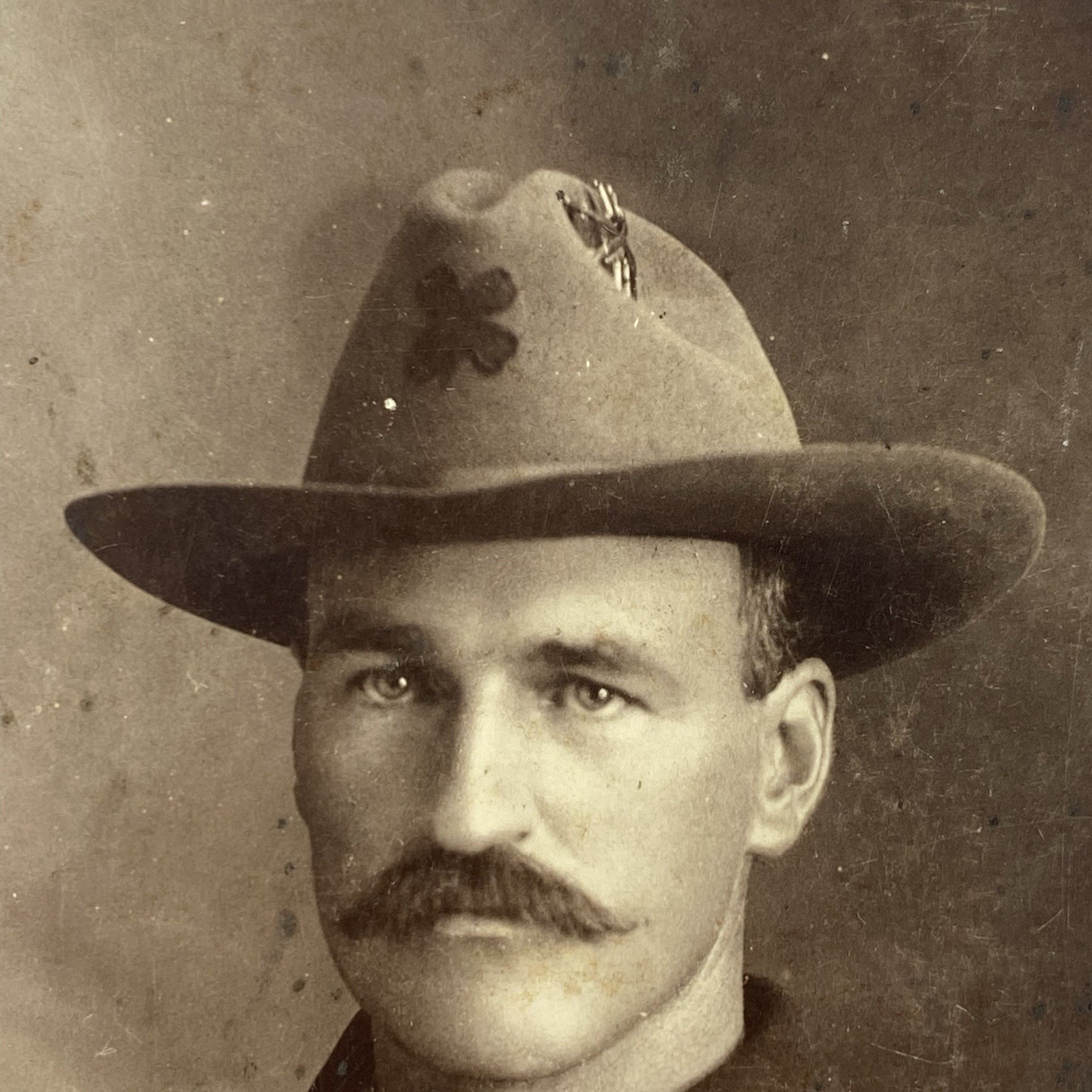 Spanish American War Soldier Cabinet Photo Pennsylvania Guard 2nd Army Corp Sgt