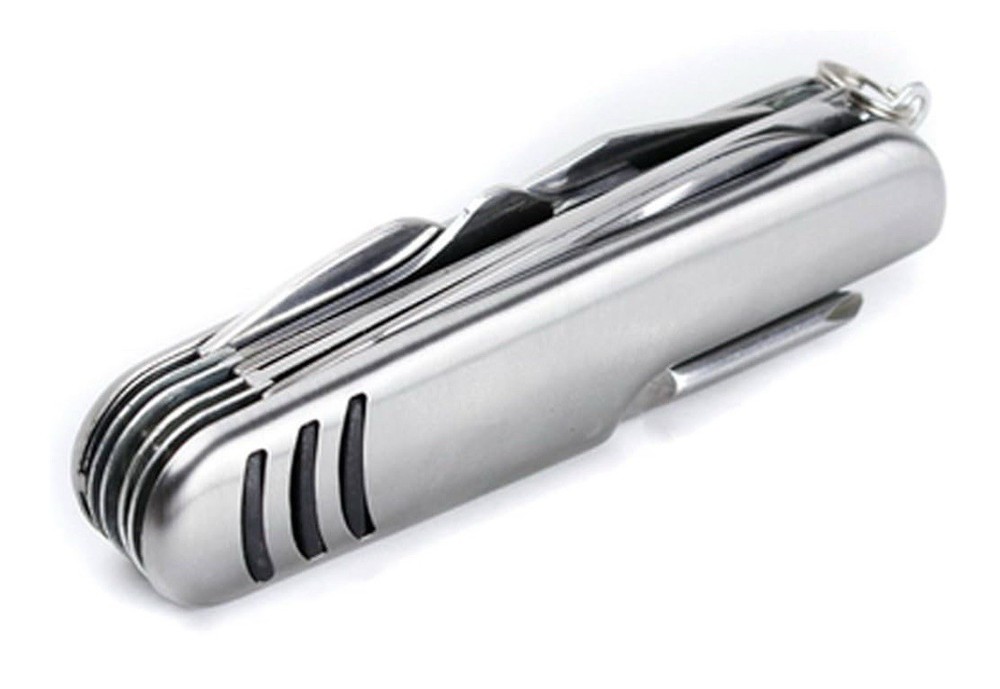Multi Function Pocket Tools Chest Knife Stainless Steel with 11 features