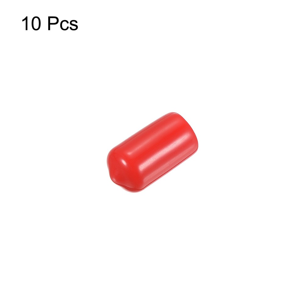 12mm Billiard Tip Cover, 10pcs Rubber Billiard Tool, Red