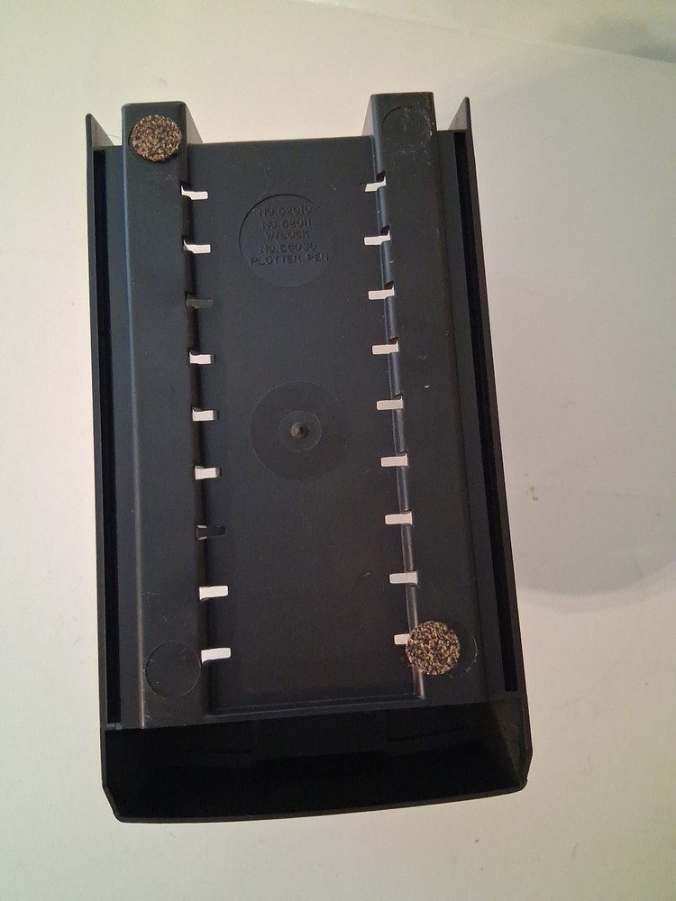 Ring King 3.5" Disk Holder Diskette Tray 40 Disc Capacity Black Plastic 1990s