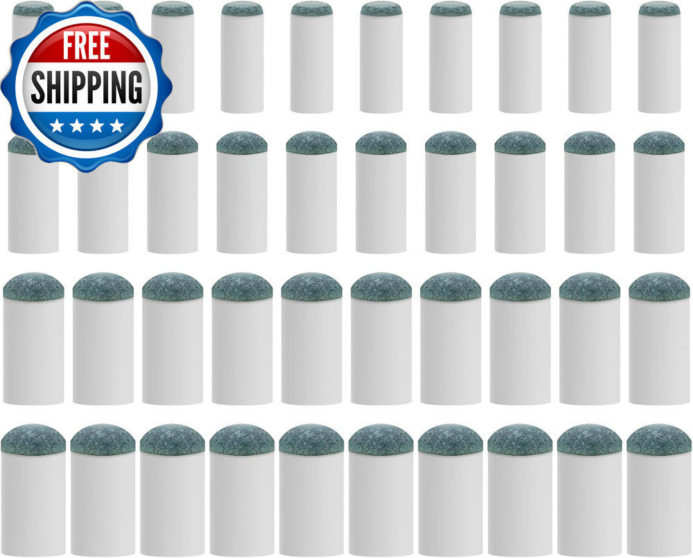 40Pcs Slip on Pool Cue Tips Replacement Kit  4 Sizes Upgrade Pool Stick Tips...