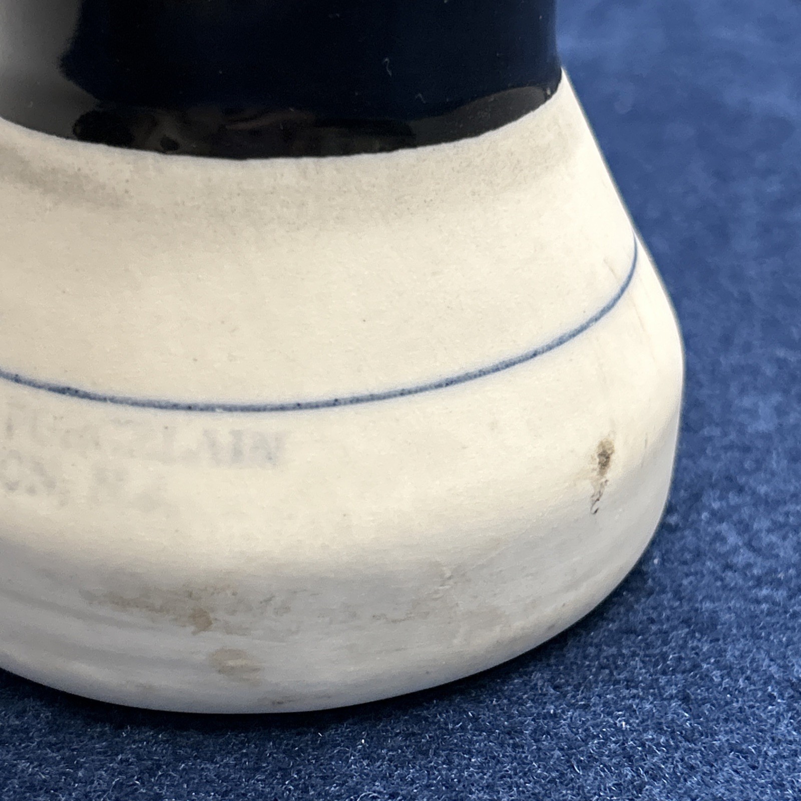 Vintage Industrial Porcelain Black Hand Glove Mold Form Jewelry Display Trade