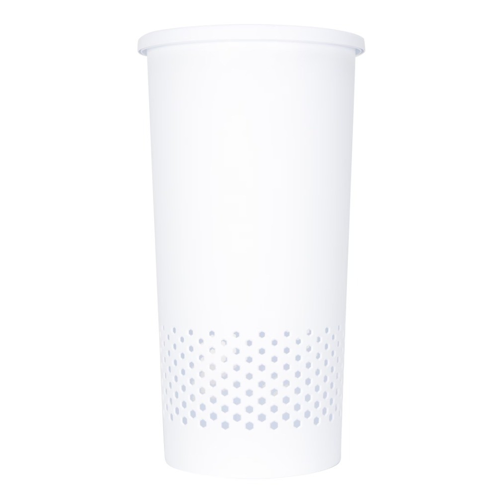 White Round Lidded Hamper, All Ages