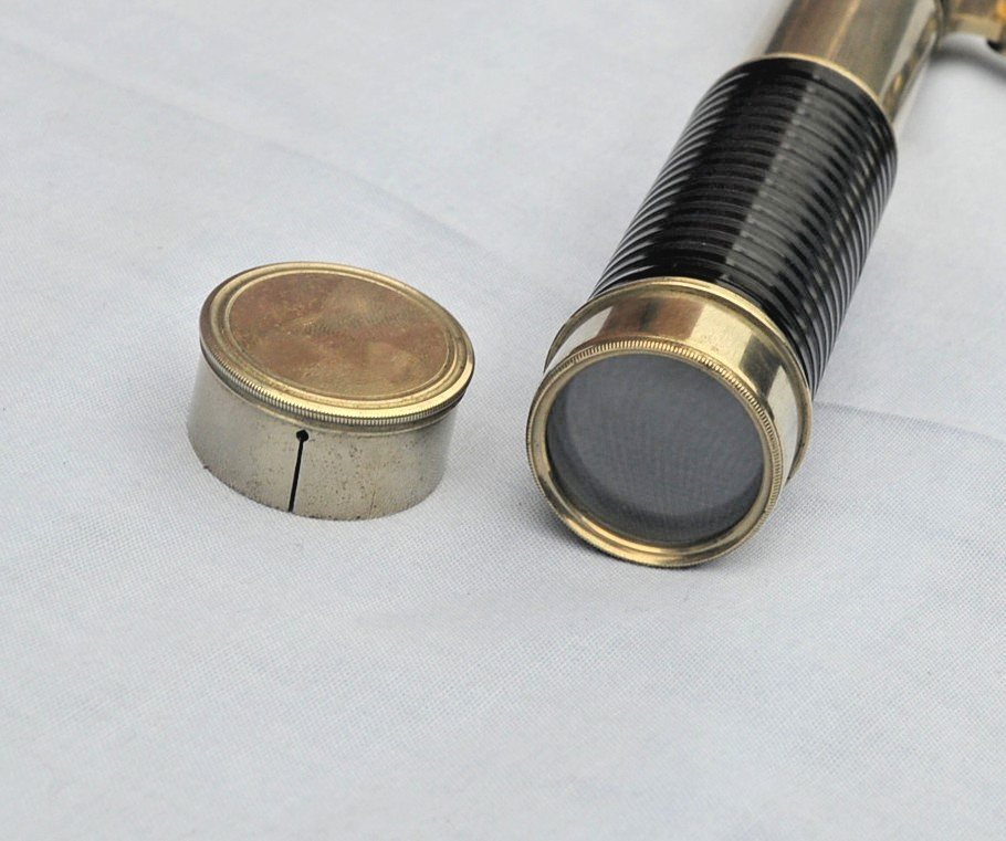 6 draw nickel silver telescope by Elliott.