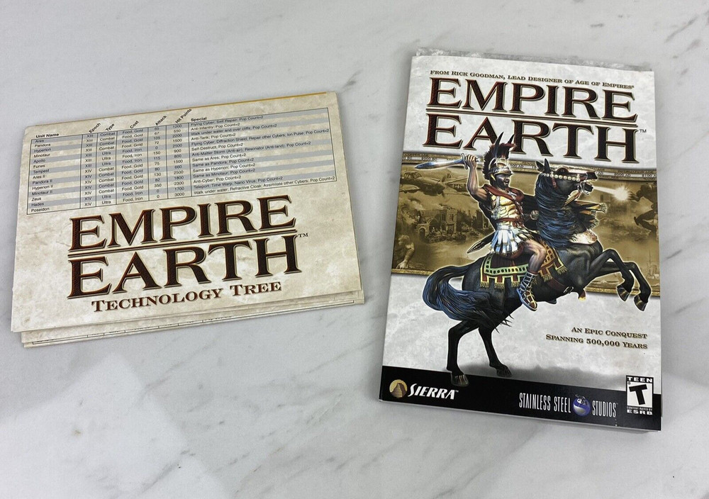 Sierra Empire Earth User's Manual + Technology Tree
