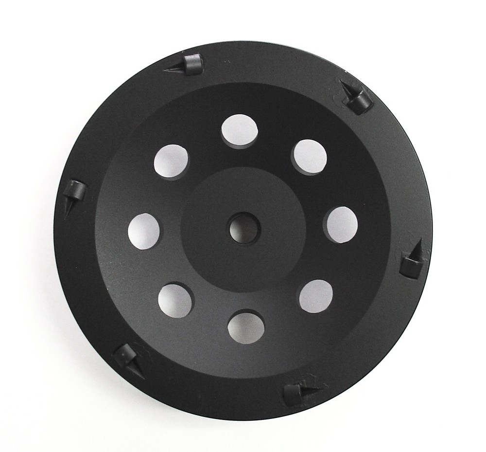 7” PCD Cup Wheel - Quarter Round 6-Segment with 5/8"-11 Arbor