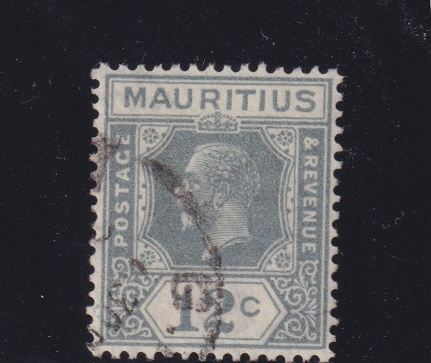 MAURITIUS# 188 KGV twelve cent postmarked CV $23