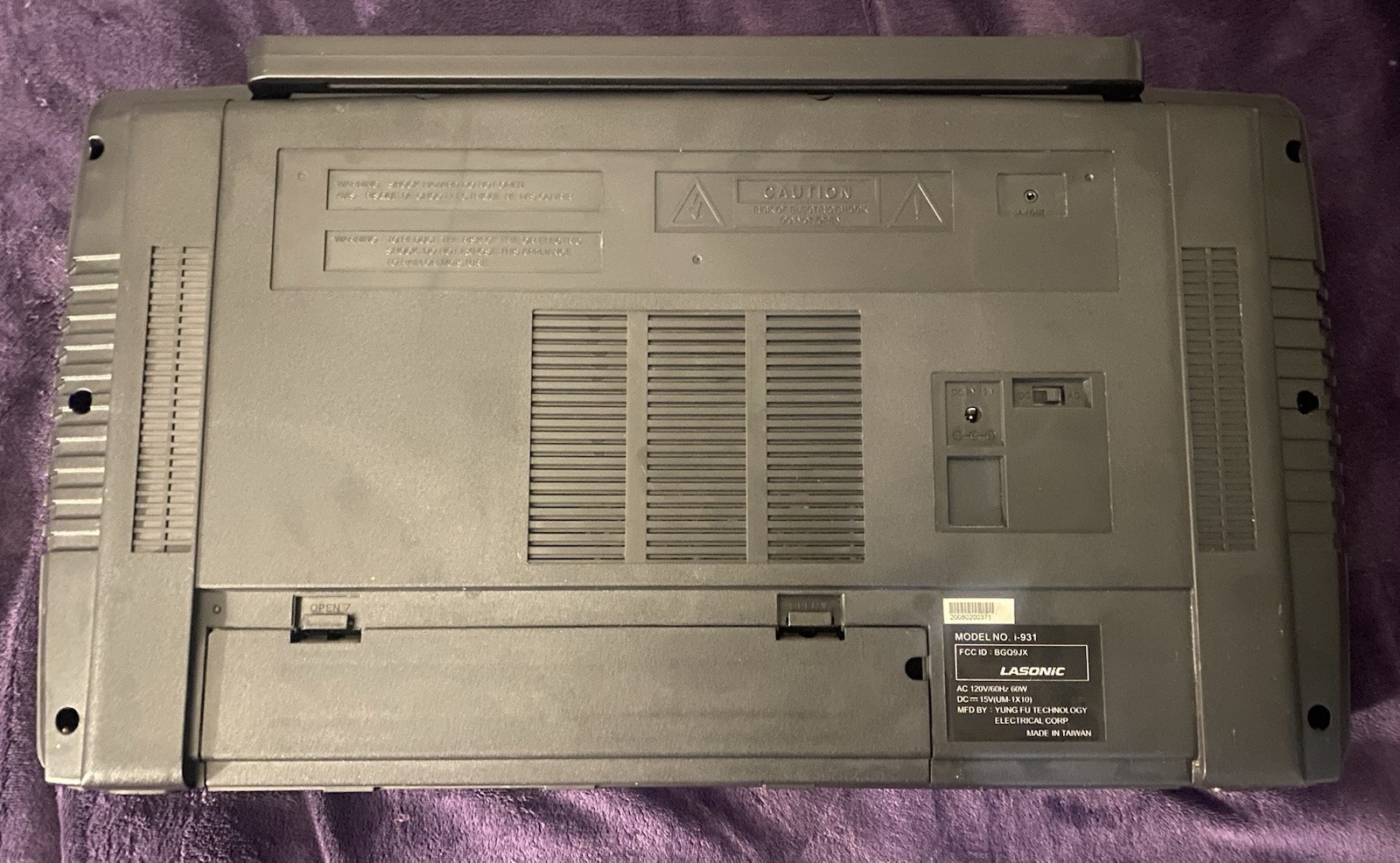 Vintage Lasonic i-931 iPod Vintage Boombox IPOD AUX SD Card USB -Video Demo Read