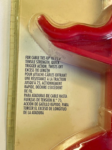 NSI TRT-200 Cable Tie Tightener- Plastic