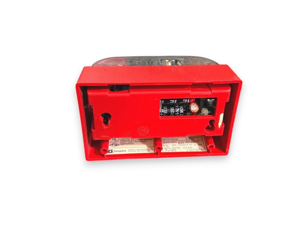 Simplex 4904-9137 Fire Alarm Strobe Wall Red
