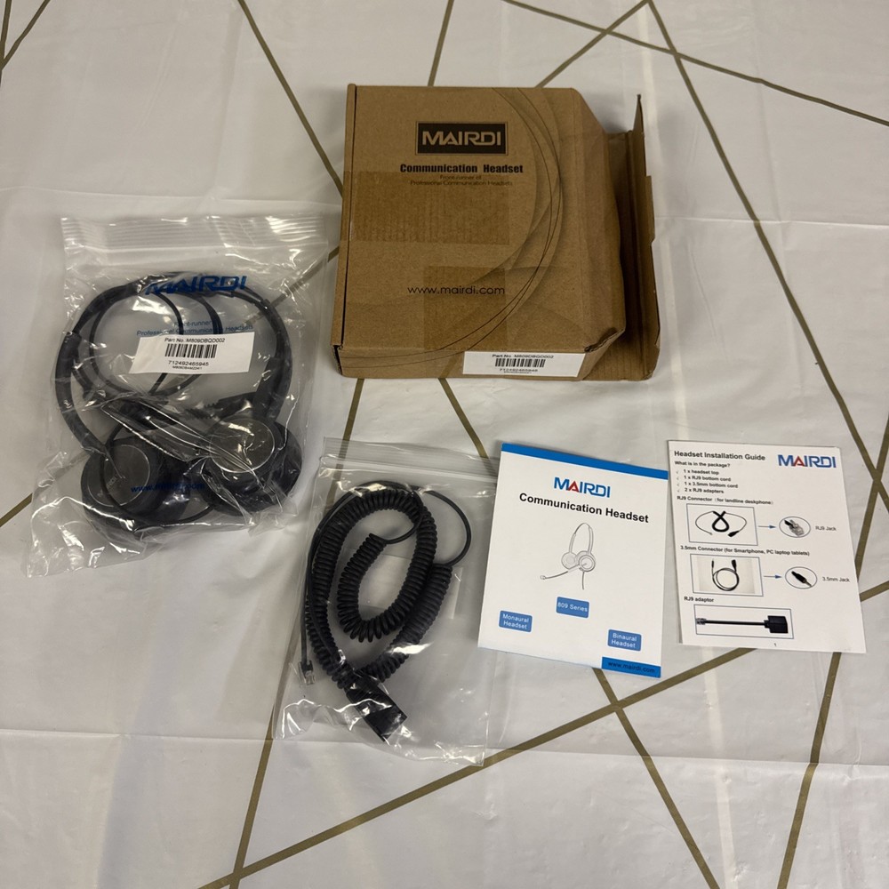 Mairdi Professional Communication Headset 809 Series