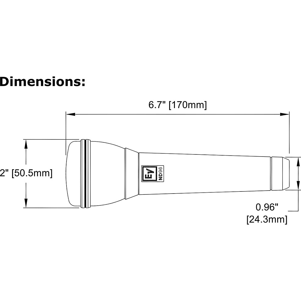 Electro-Voice ND96 Dynamic Supercardioid Vocal Microphone