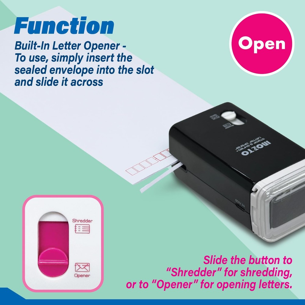 Three-in-Handheld Shredder for Home and Office - Multi-Functional Device with...