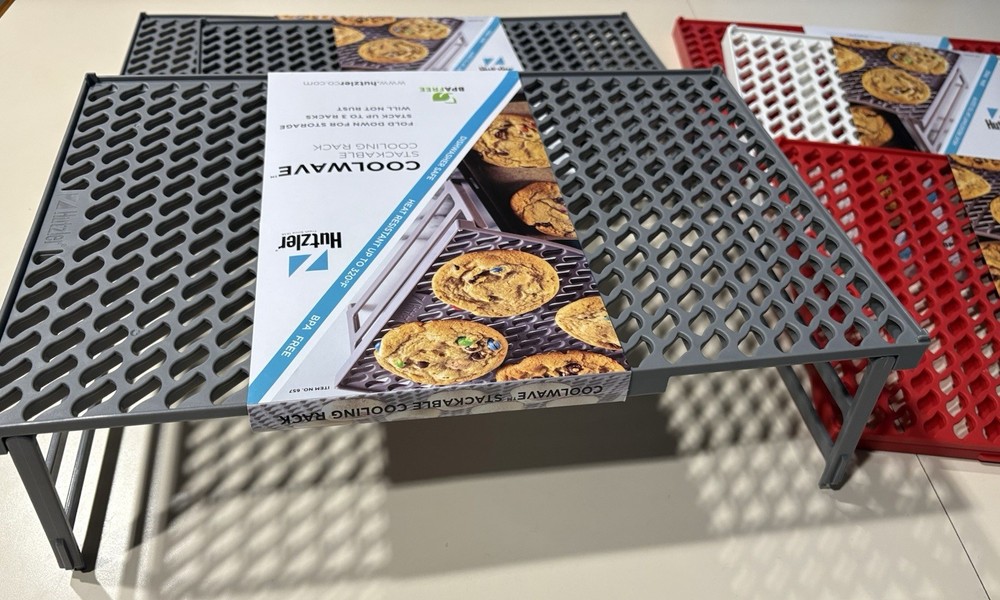 Stackable CoolWave Plastic Rack, Foldable, Dishwasher Safe, BPA Free 3 NEW Racks