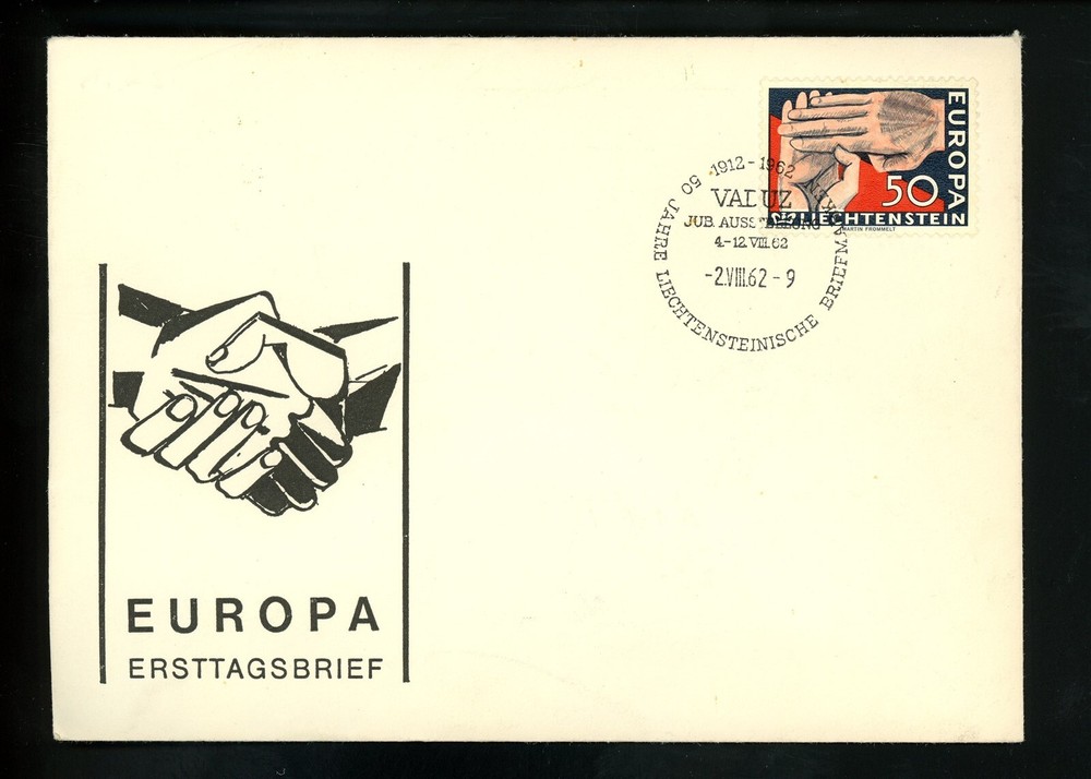 Postal History Liechtenstein FDC #370 Europa 1962
