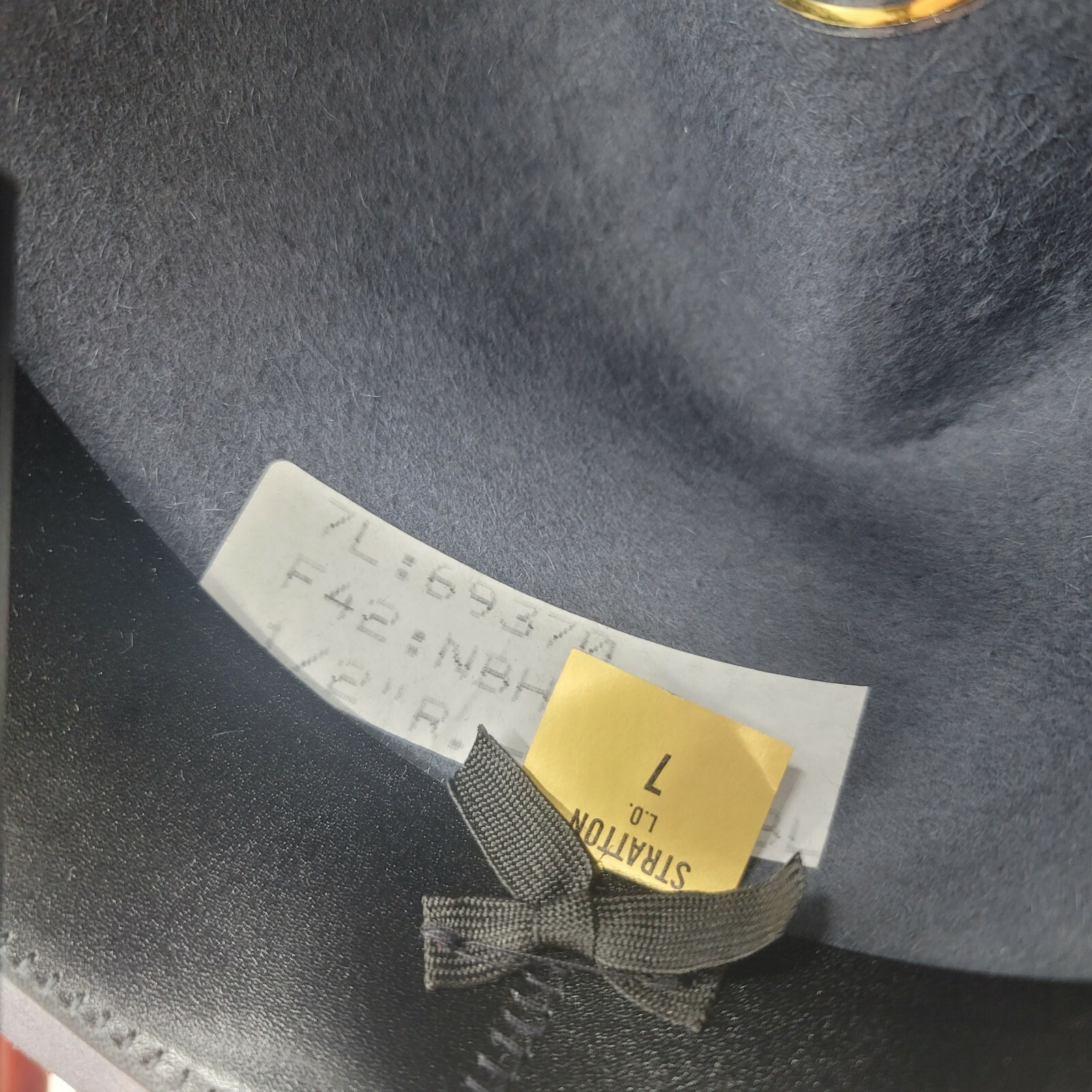 Stratton F42 Felt Self Forming Campaign Sheriff State Trooper Hat Sz 7-1/4 L.O.