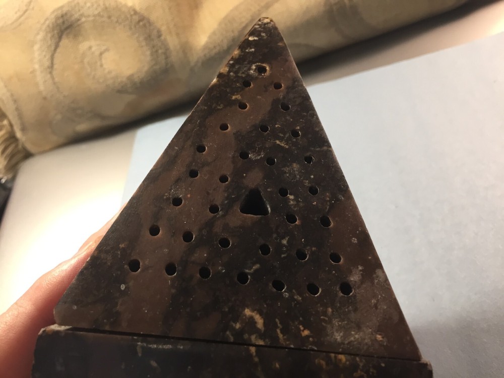 Granite hinged Incense Burner (3-3/4" x 5-1/4")