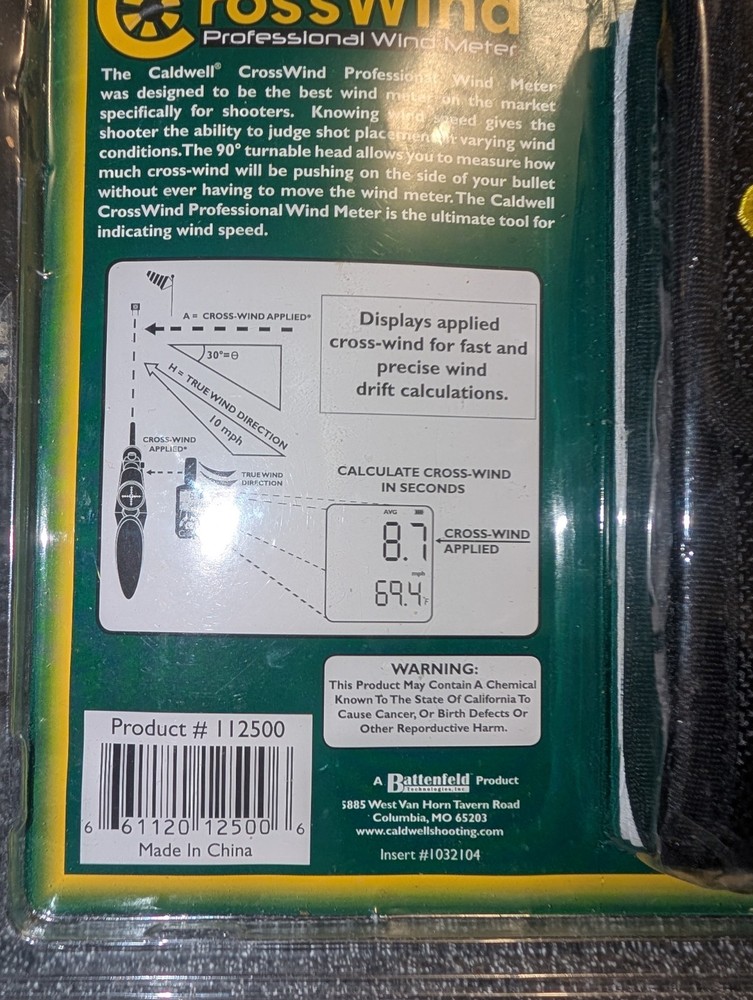 Caldwell Cross Wind Professional Wind Meter - 112500