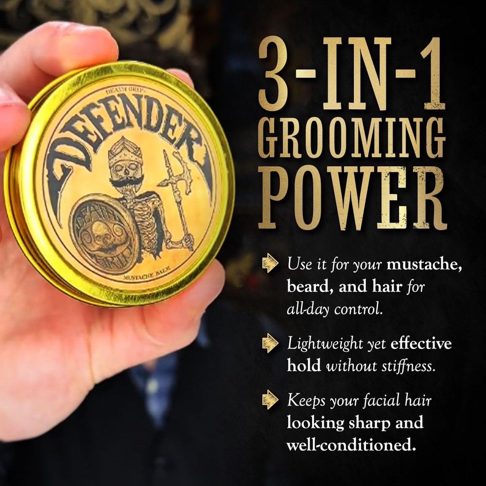 Defender Mustache Balm and & Guard Set