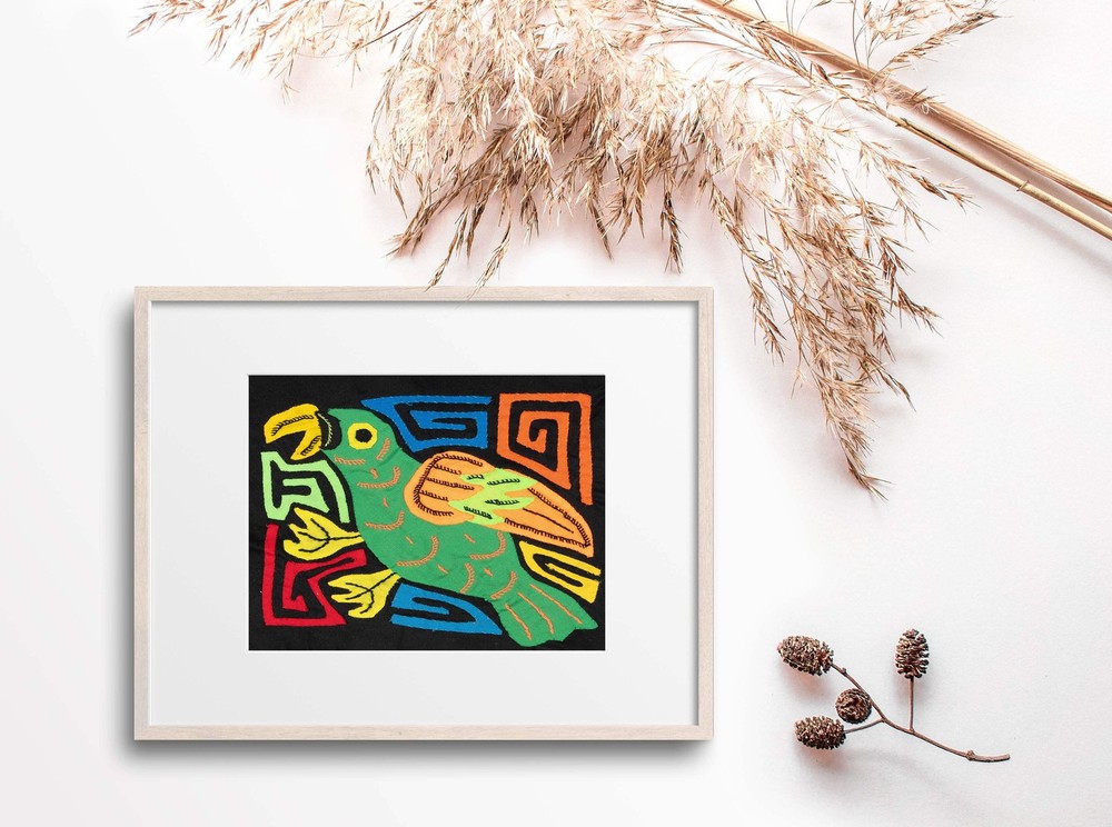 Multicolor Orange And Green Bird Molita