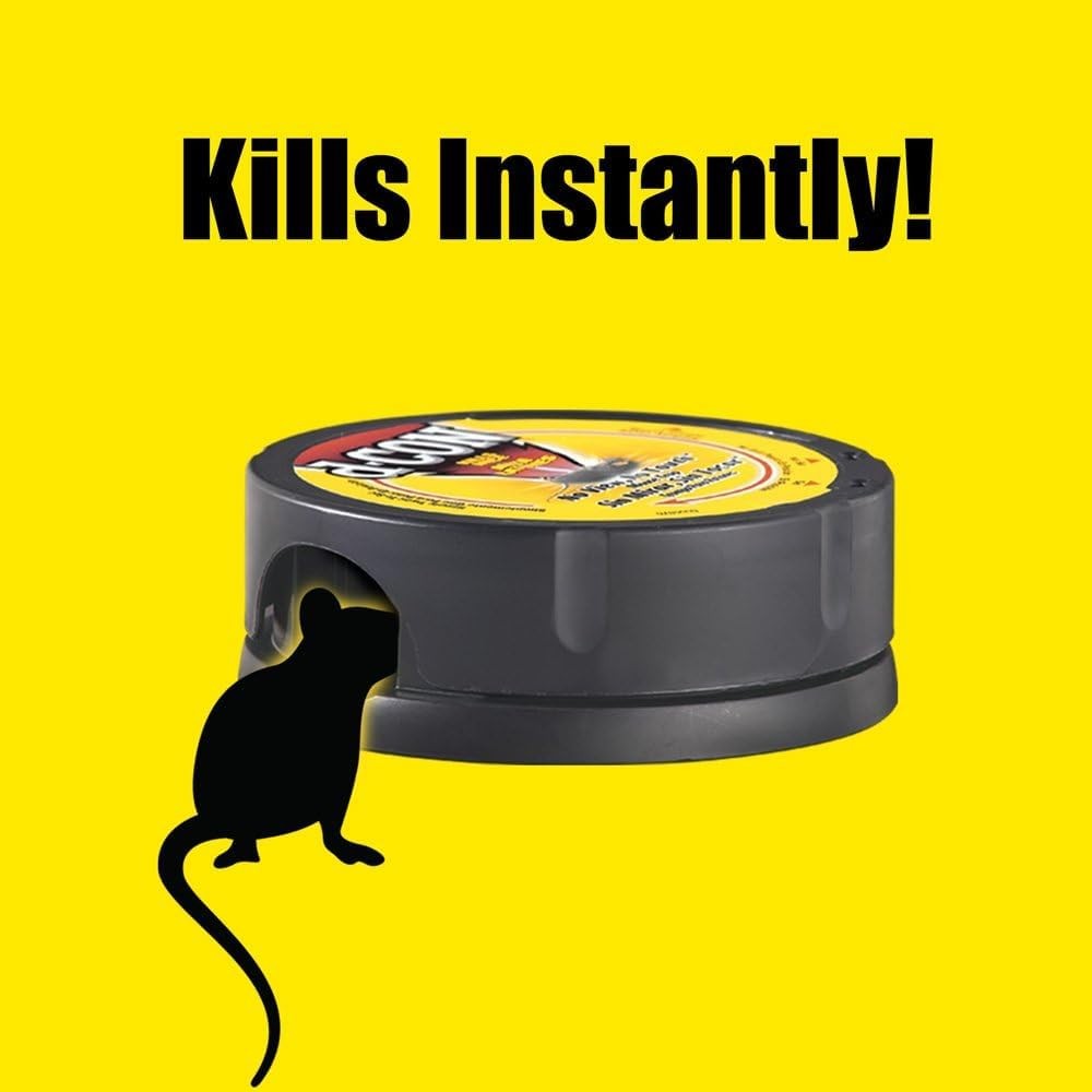 No View, No Touch Covered Mouse Trap, 6 Pack (2 Traps Each) (Packaging May Vary)