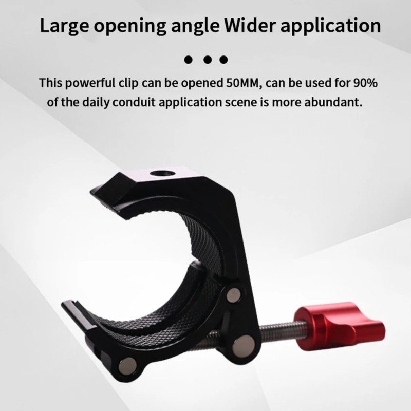 Multipurpose Rod Clamp for Camera Mounting 1/4 Thread Accessories Black