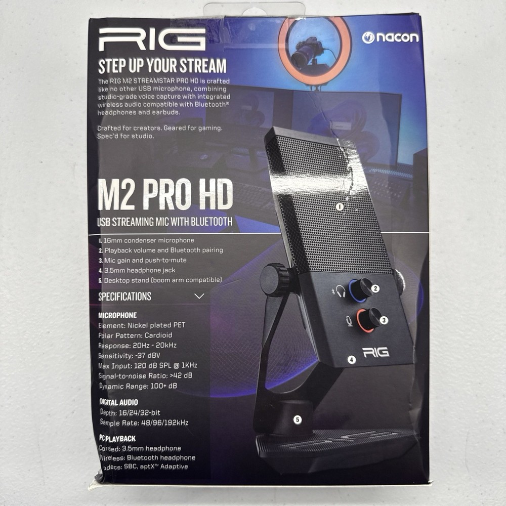 RIG M2 Pro HD Streaming Gaming Microphone