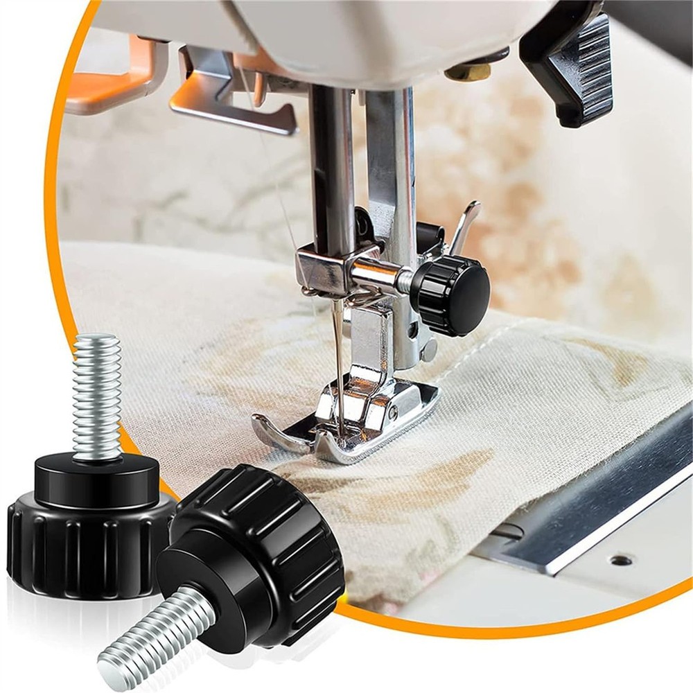 Carbon Steel Threaded Knurled Thumbscrew Round Clamping Screw on Knobs Grips ...
