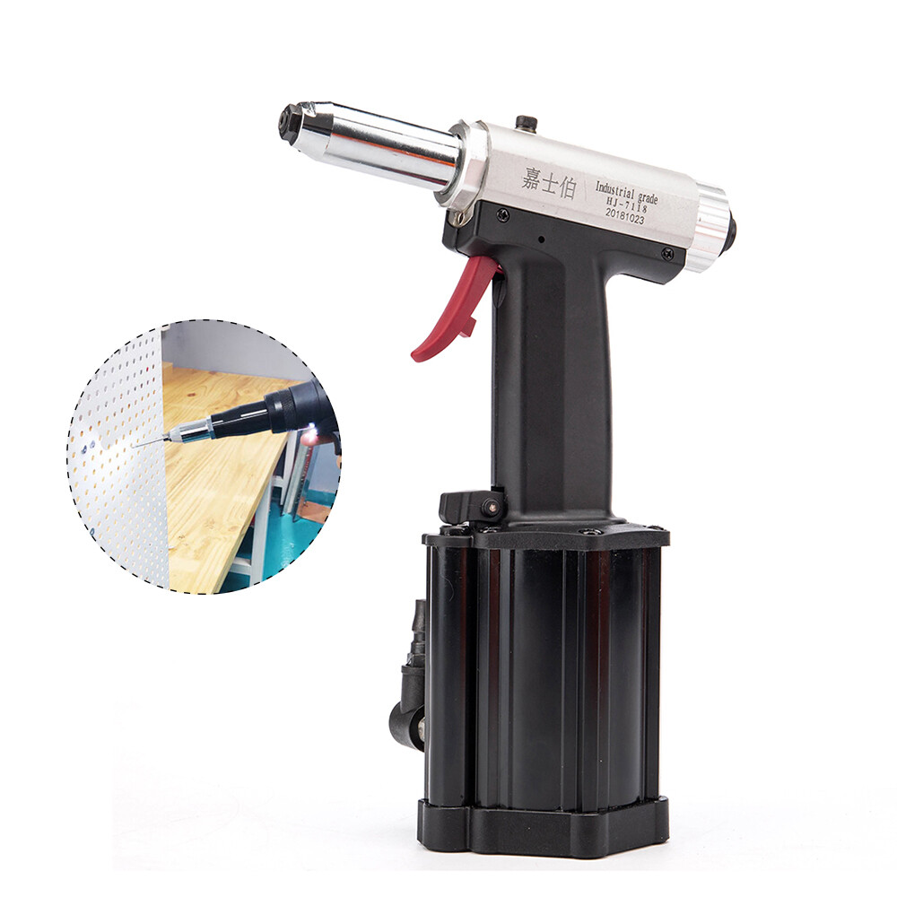 Air Rivet Gun 1/4" Pneumatic Hydraulic Pro Rivet Gun Industrial Metal Tool Set