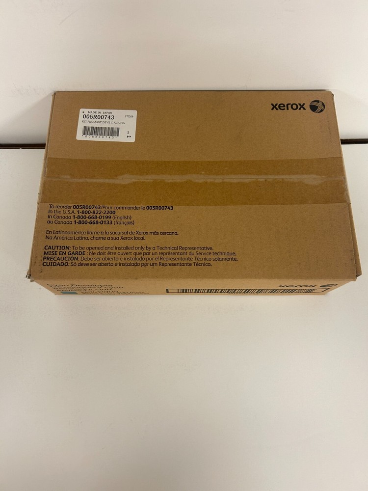 GENUINE XEROX COLORED DEVELOPER CYAN (5) 800 DEV. 005R00743