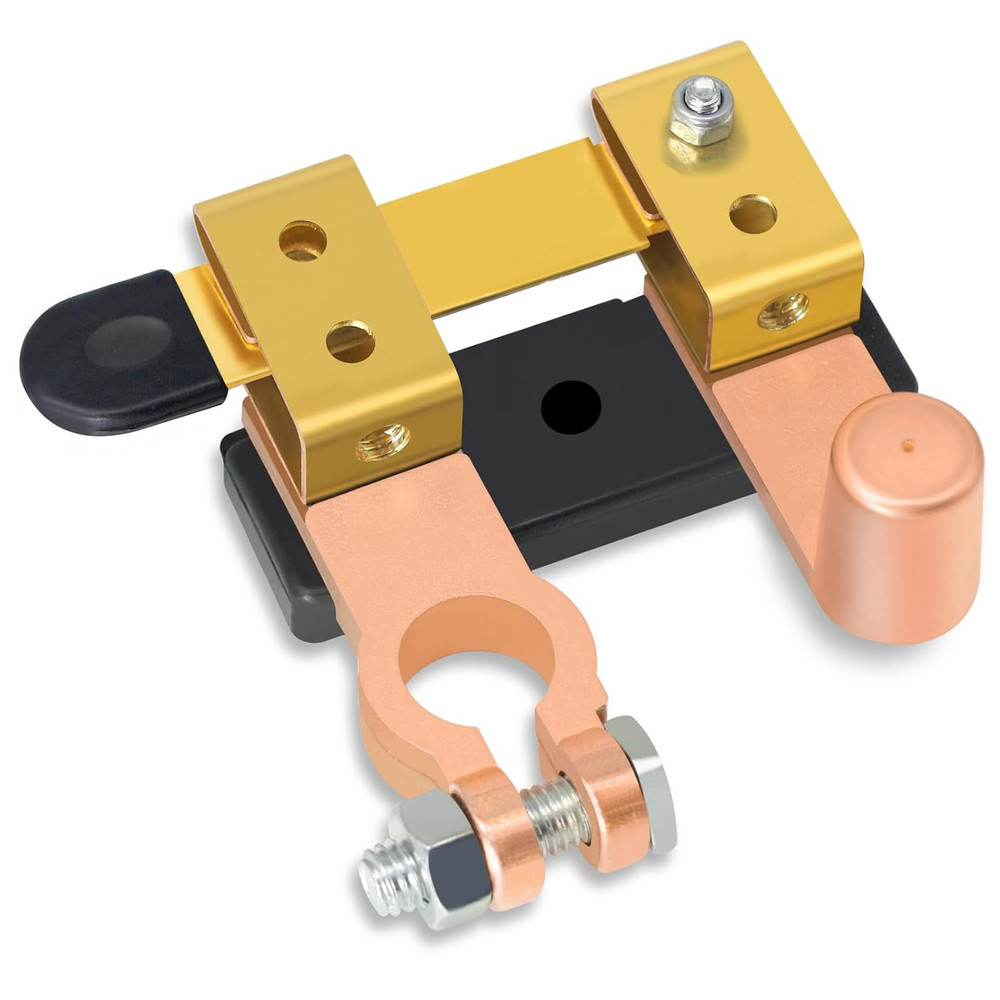 Battery Disconnect Switch, Battery Cut off Shut off Kill Switch 12V 24V, Top Pos
