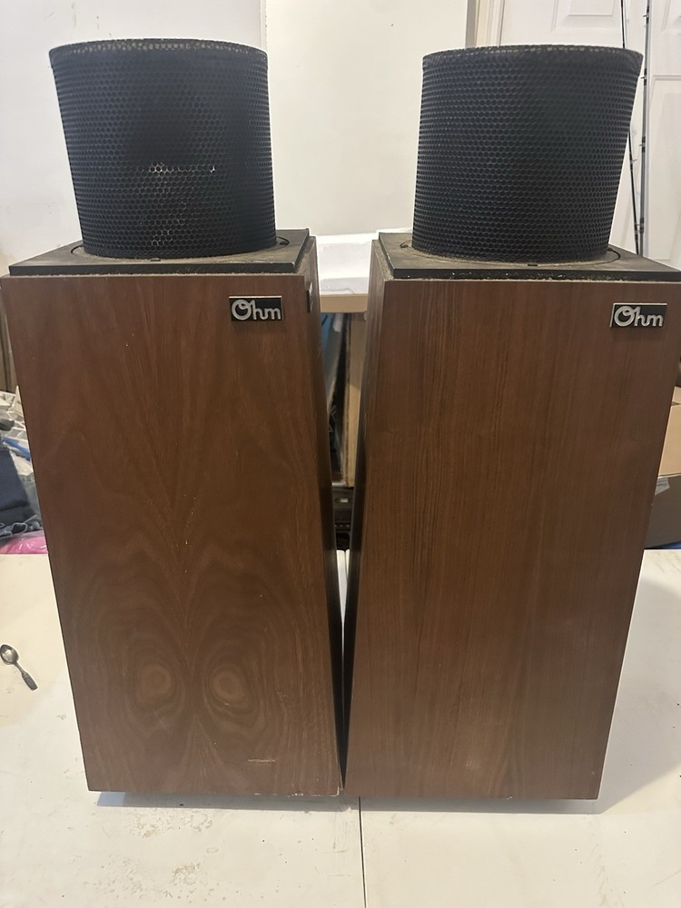 OHM WALSH 2 SPEAKERS pair Rare VINTAGE - Untested