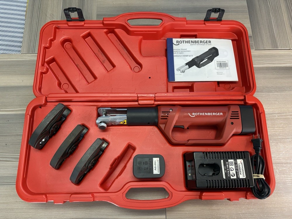 READ DESCRIPTION Rothenberger Romax Compact Electro-Hydraulic Press Crimper
