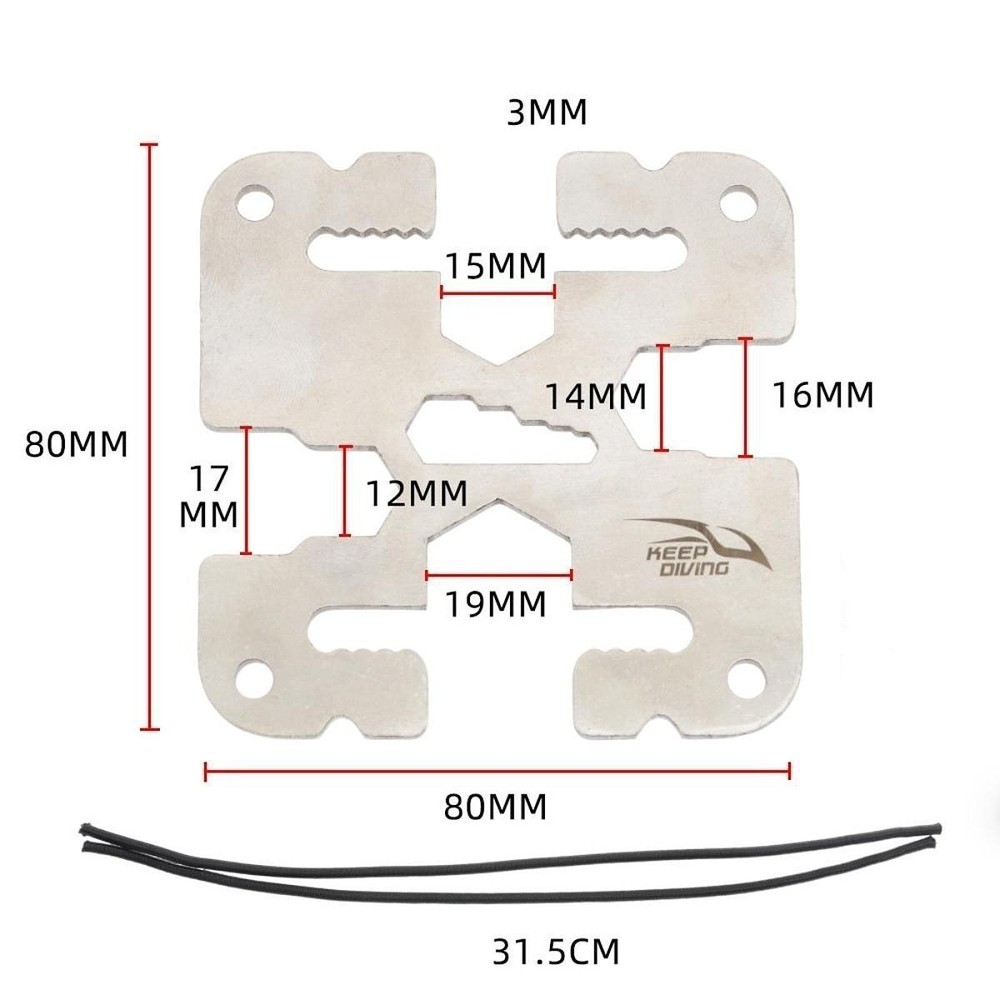Diving Weight Fixed Holder Sturdy Webbing Mounting Plate for Dive Underwater