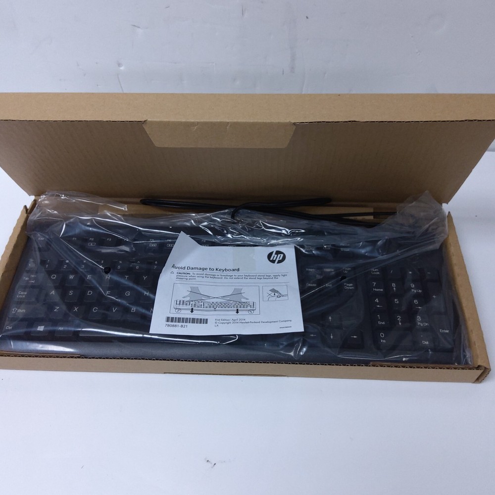 NEW HP KB57211 Full Size Keyboard Black 672647