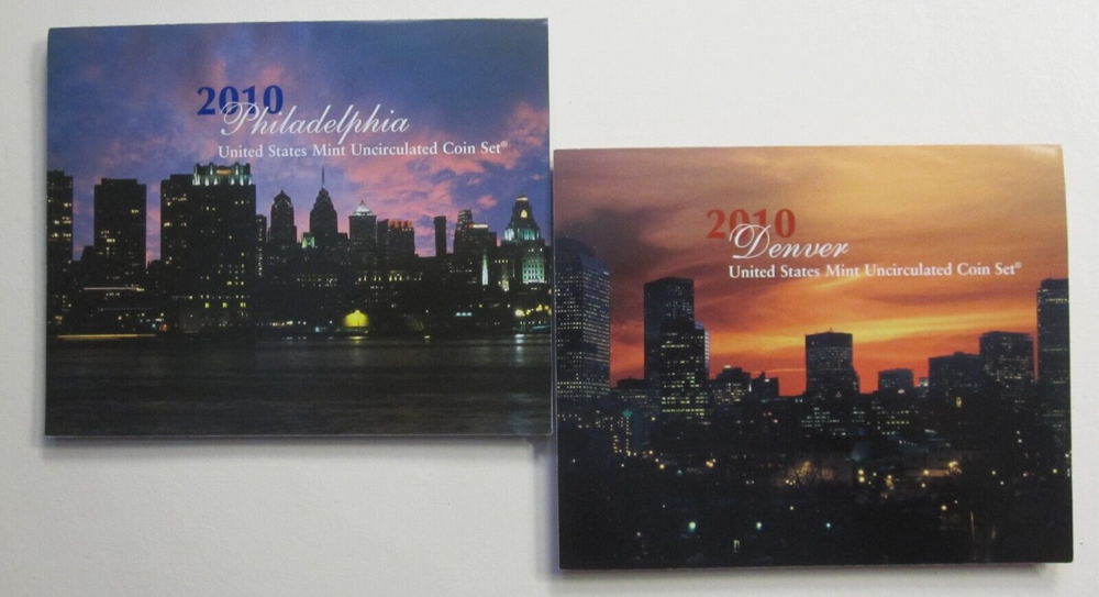 2010 US Mint Uncirculated P and D Mint Sets Original Government Packaging