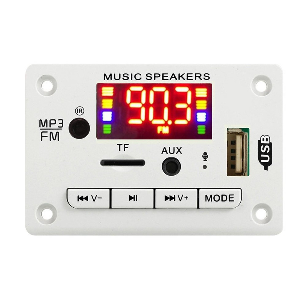 12V Bluetooth 5.0 USB AUX TF FM Car Audio Digital Decoder Board Module Handsfree