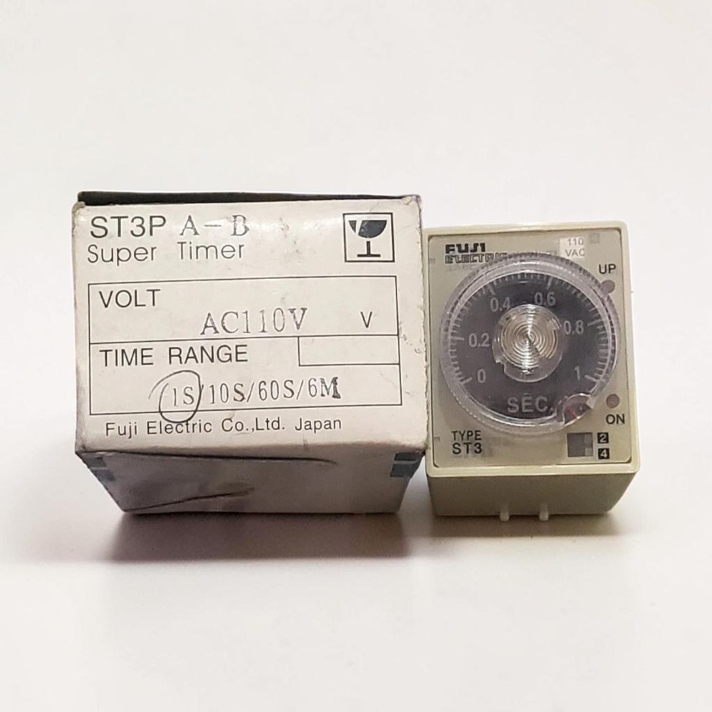 FUJI ST3PA-B ELECTRONIC TIMER TIME RANGE 0-1S 110VAC FREE FAST SHIPPING