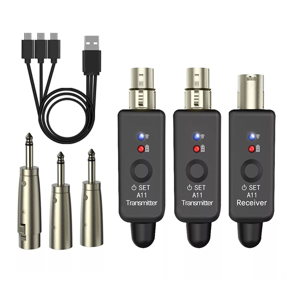 Professional XLR Wireless Microphone Transmitter&Receiver For Multiple Scenarios