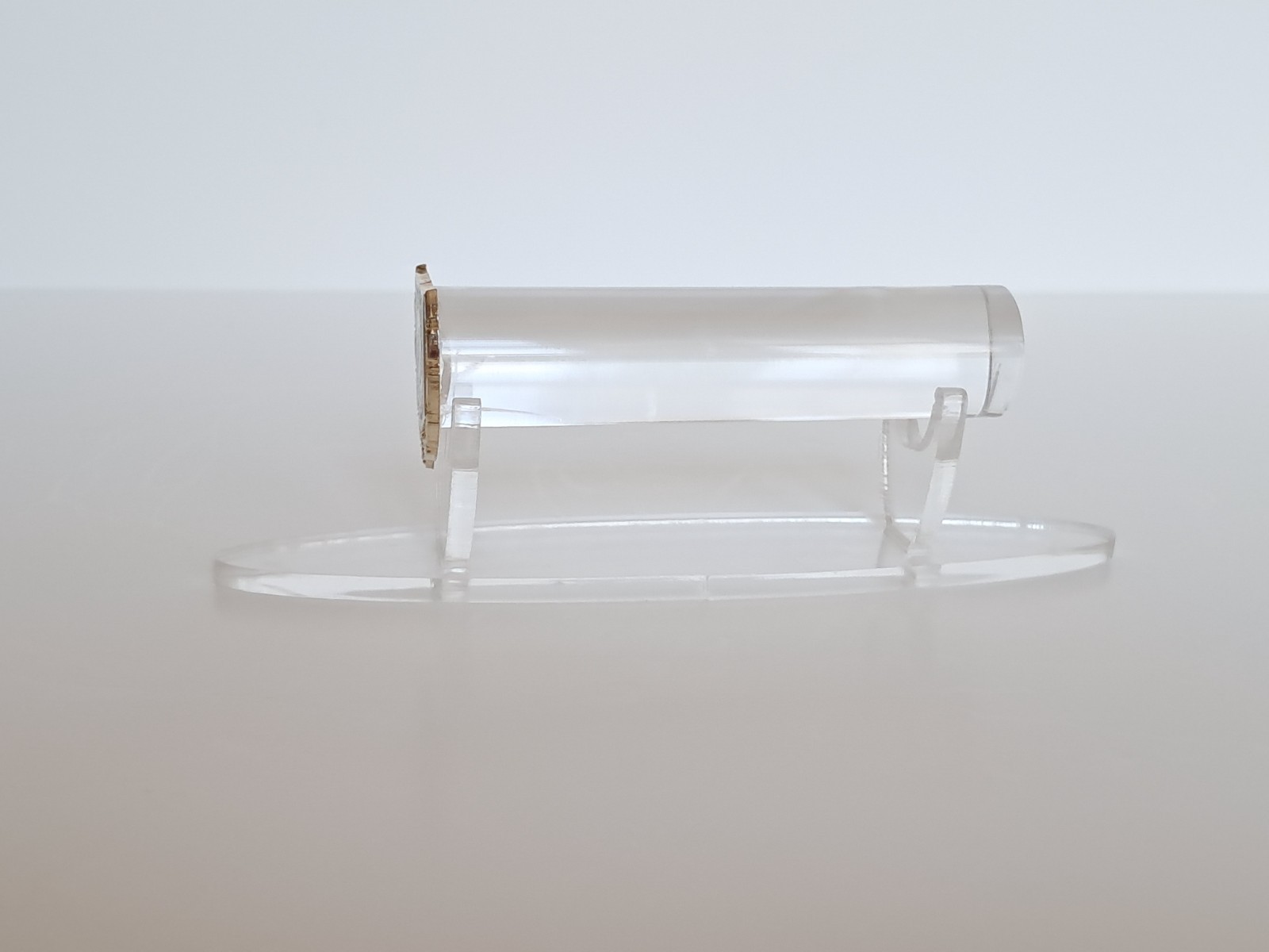 Handgun Firearm Gun Safe Shelf Display Rod - 1 & 1/8" POW*MIA Enamel Topper