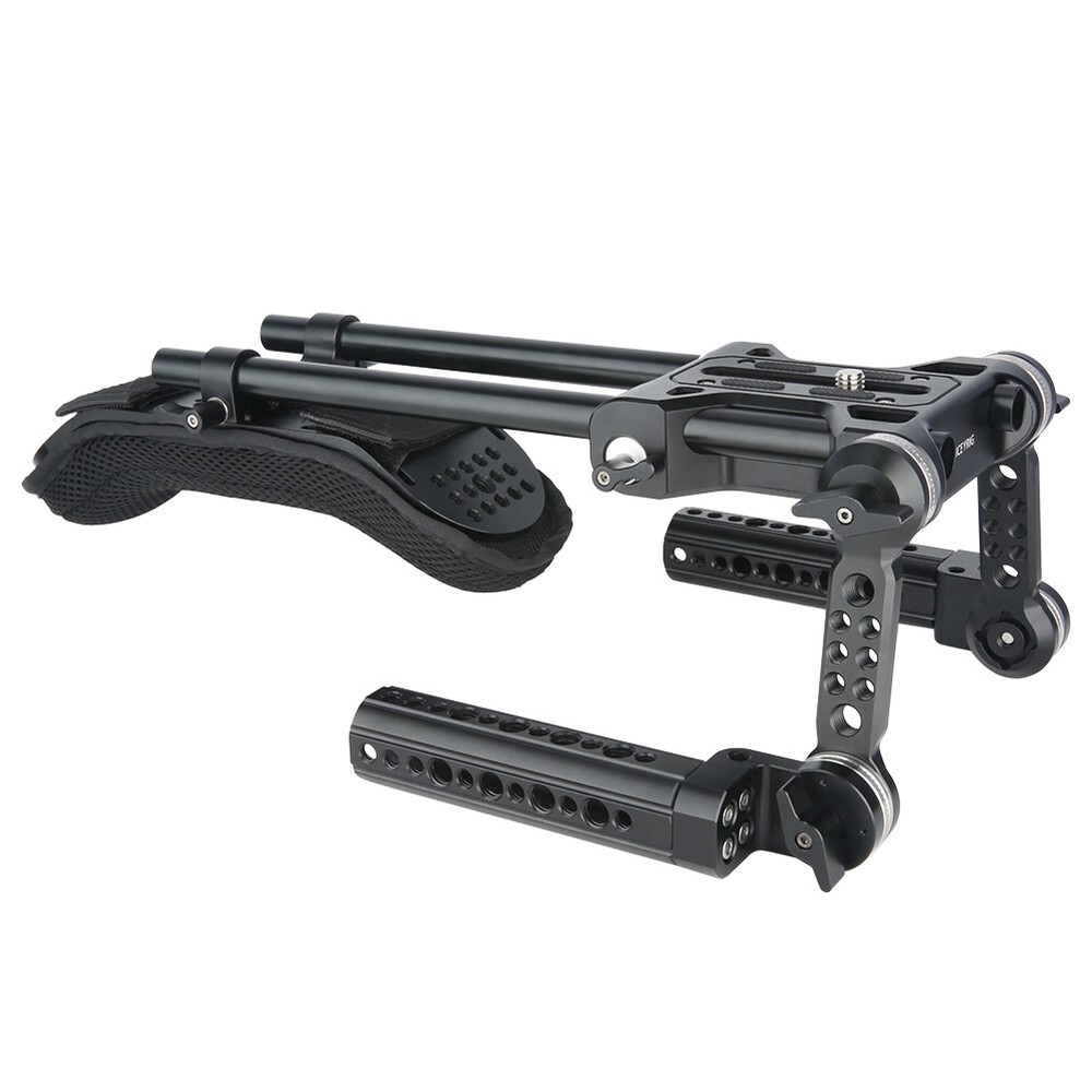 Niceyrig Shoulder Pad Kit 15mm Rod Support System with Rosette Cheese Handle