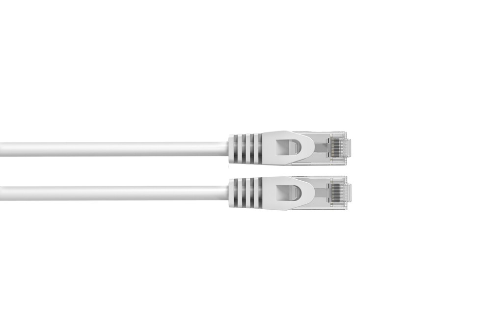Cat6 Slim Patch Cable 28AWG Bare Copper RJ-45 Ethernet Cable 5ft White 50 Pack