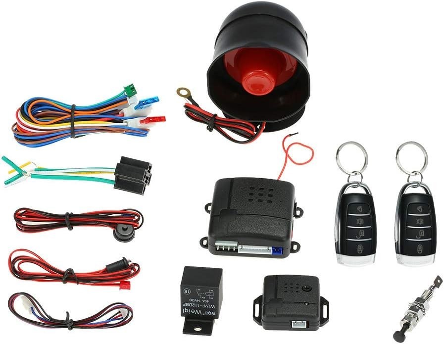 Universal Car Keyless Entry Security Alarm System with Remote & Siren